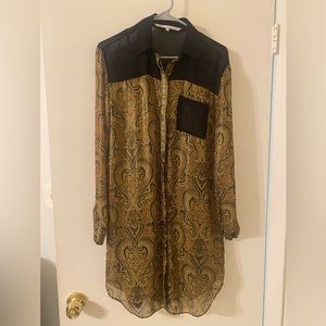 Gold print Rachel Roy Dress